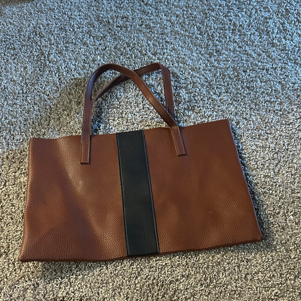 Elegant Brown Leather Tote